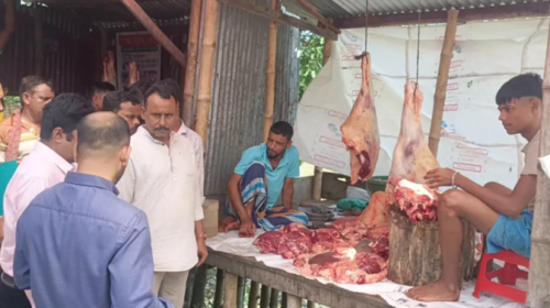 পশু স্বাস্থ্য পরীক্ষা না করায় কসাইকে জরিমানা
