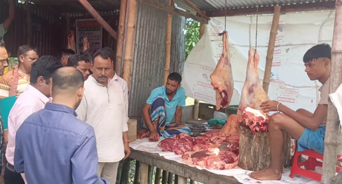 পশু স্বাস্থ্য পরীক্ষা না করায় কসাইকে জরিমানা